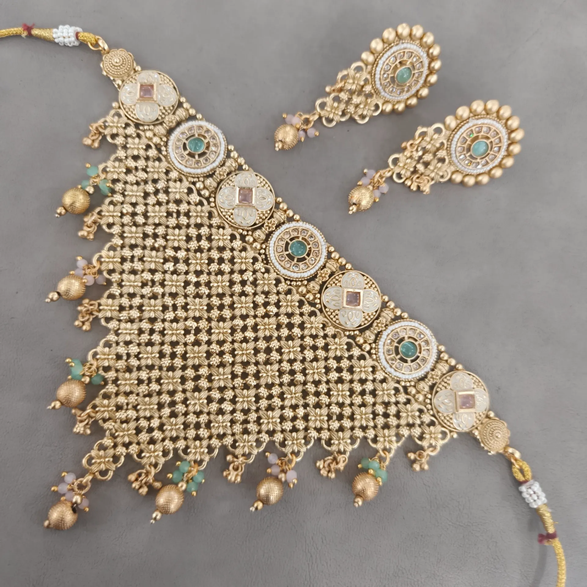 Gold plated choker set